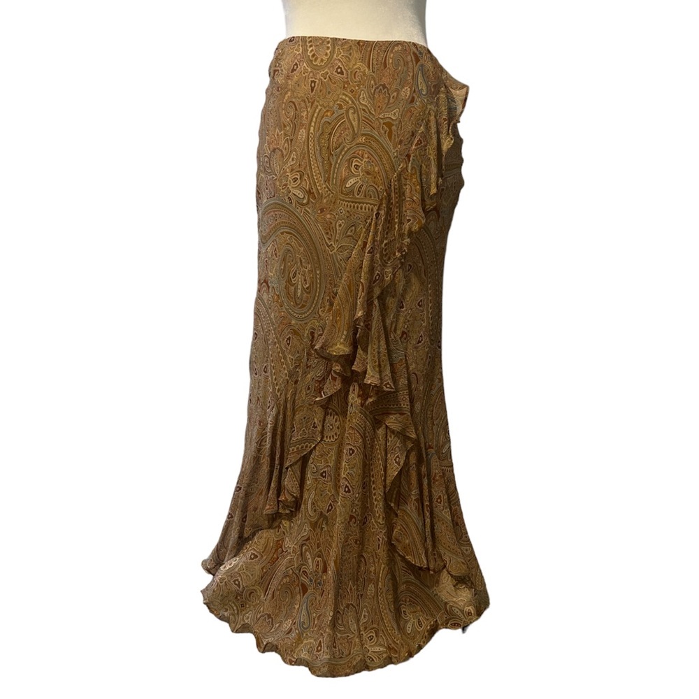 Ralph Lauren Y2K True Vintage 100% Silk Skirt